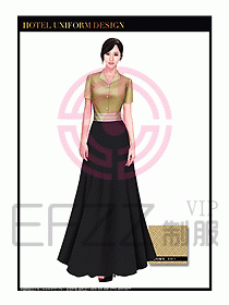 按摩技師美容制服設計1193