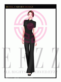 酒店中餐服務(wù)員制服設(shè)計1624