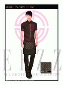 酒店中餐服務(wù)員制服設(shè)計(jì)1633
