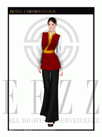 酒店中餐服務(wù)員制服設(shè)計1659
