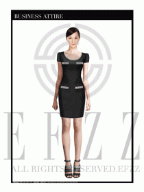 女職業裝夏裝連衣裙設計387