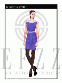 女職業裝夏裝連衣裙設計403