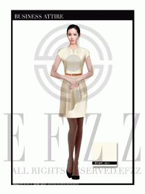 女職業裝夏裝連衣裙設計405