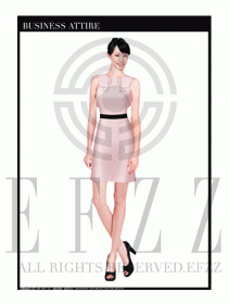 女職業裝夏裝連衣裙設計402