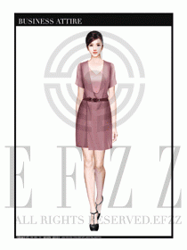 女職業裝夏裝連衣裙設計404