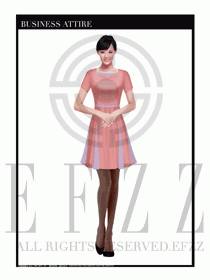 女職業裝夏裝連衣裙設計415