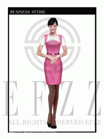 專賣店營業員職業裝設計圖1328