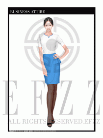 專賣店營業員職業裝設計圖1337