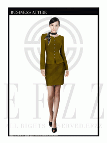 女時(shí)尚OL職業(yè)裝設(shè)計(jì)圖1027