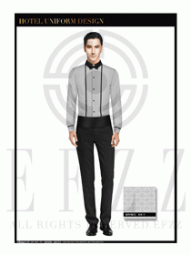 酒店西餐服務員制服設計1056