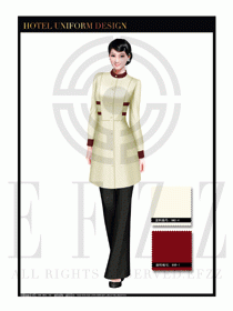 酒店西餐服務員制服設計1057