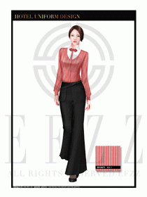 酒店西餐服務員制服設(shè)計1069