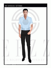 酒店西餐服務員制服設計1079