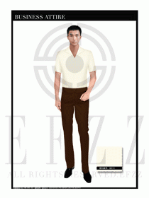 酒店西餐服務員制服設計1078