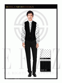 酒店西餐服務員制服設計1083