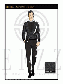 酒店西餐服務(wù)員制服設(shè)計1097