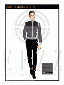 酒店西餐服務員制服設計1101