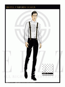 酒店西餐服務(wù)員制服設(shè)計1104