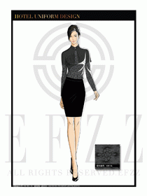 酒店西餐服務員制服設計1111