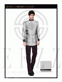 酒店西餐服務員制服設計1118