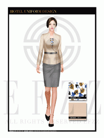 酒店制服經理職業裝設計圖409
