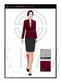 酒店總臺大堂服務員制服設計圖864