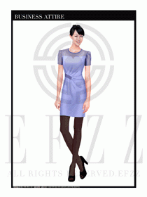 時尚OL女職業夏裝設計圖450