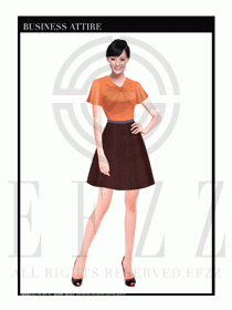 時尚OL女職業夏裝設計圖476