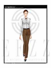 女時(shí)尚職業(yè)裝長(zhǎng)袖襯衫設(shè)計(jì)圖178