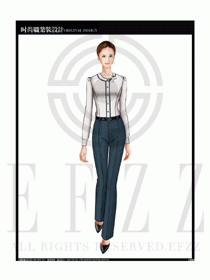 女時尚職業(yè)裝長袖襯衫設(shè)計(jì)圖187