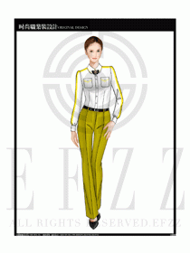 女時尚職業裝長袖襯衫設計圖209