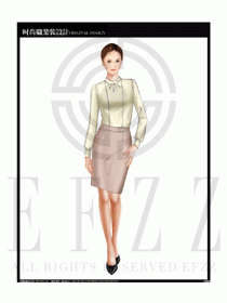 女時(shí)尚職業(yè)裝長(zhǎng)袖襯衫設(shè)計(jì)圖202