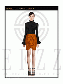 女時尚職業裝長袖襯衫設計圖236