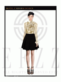 女時尚職業裝長袖襯衫設計圖246