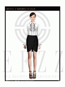 女時尚職業裝長袖襯衫設計圖243