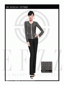 女時尚職業裝長袖襯衫設計圖252