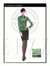 女時(shí)尚職業(yè)裝長(zhǎng)袖襯衫設(shè)計(jì)圖254