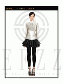 女時尚職業(yè)裝長袖襯衫設(shè)計(jì)圖239