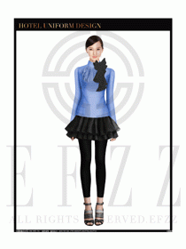 女時尚職業裝長袖襯衫設計圖238