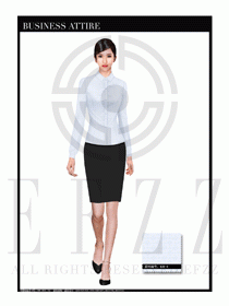 女時尚職業(yè)裝長袖襯衫設(shè)計圖248