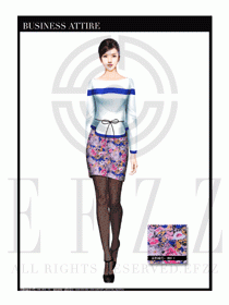 女時尚職業裝長袖襯衫設計圖263