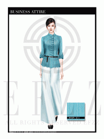 女時尚職業裝長袖襯衫設計圖271