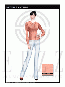 女時尚職業裝長袖襯衫設計圖277