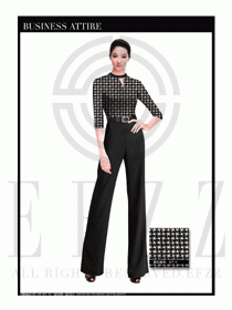 女時尚職業裝長袖襯衫設計圖279