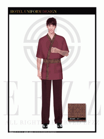 SPA會所服務(wù)生制服設(shè)計圖478