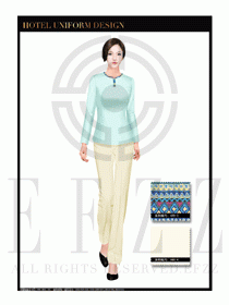酒店客房服務員制服設計圖523