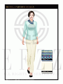 酒店客房服務員制服設計圖532