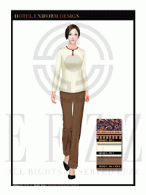 酒店客房服務員制服設計圖534