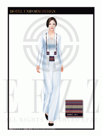 酒店制服西餐咨客服裝設計圖490