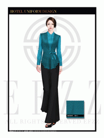 酒店制服西餐咨客服裝設計圖495